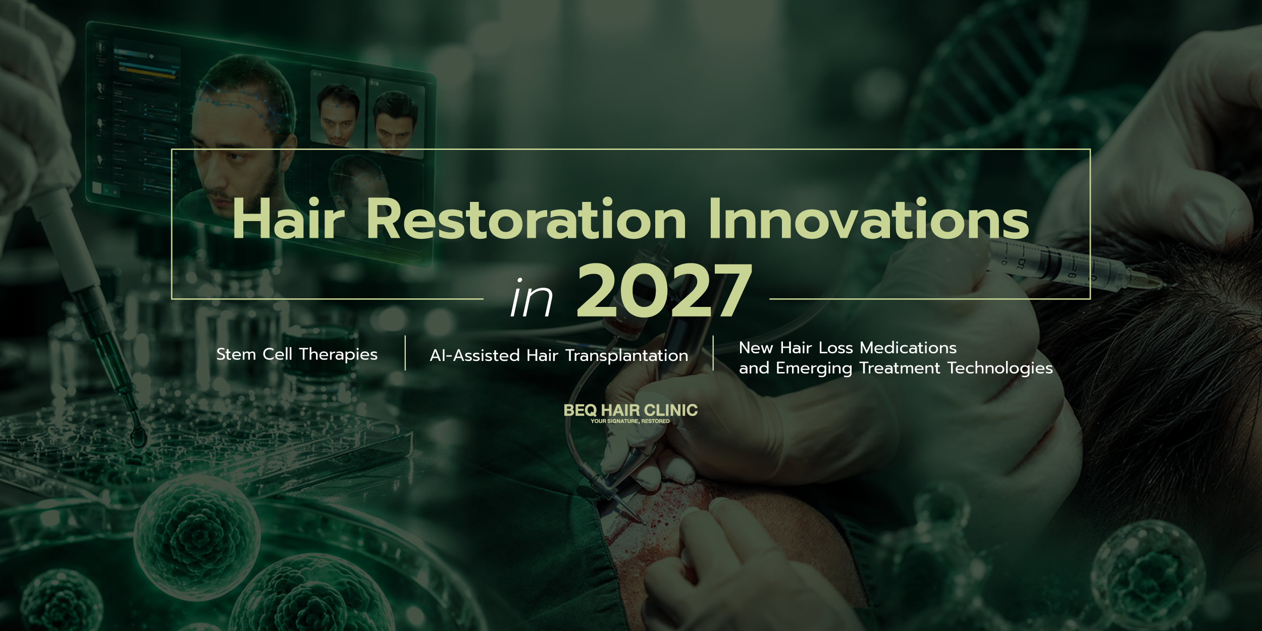 Hair Restoration Innovations in 2027: Stem Cell Therapies, AI-Assisted Hair Transplantation, New Hair Loss Medications, and Emerging Treatment Technologies