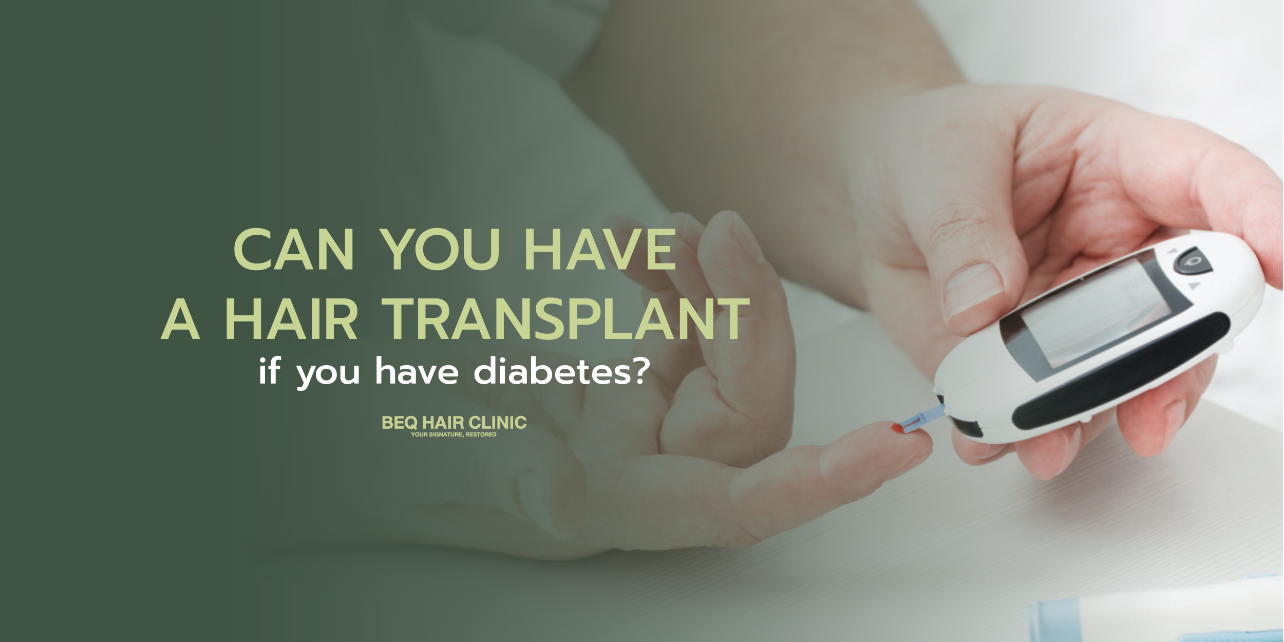 Can Patients with Diabetes Undergo a Hair Transplant, and How Should They Prepare?